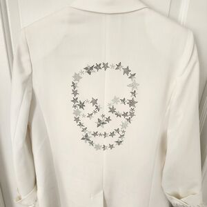 White skull blazer, Zadig & Voltaire, size 36
